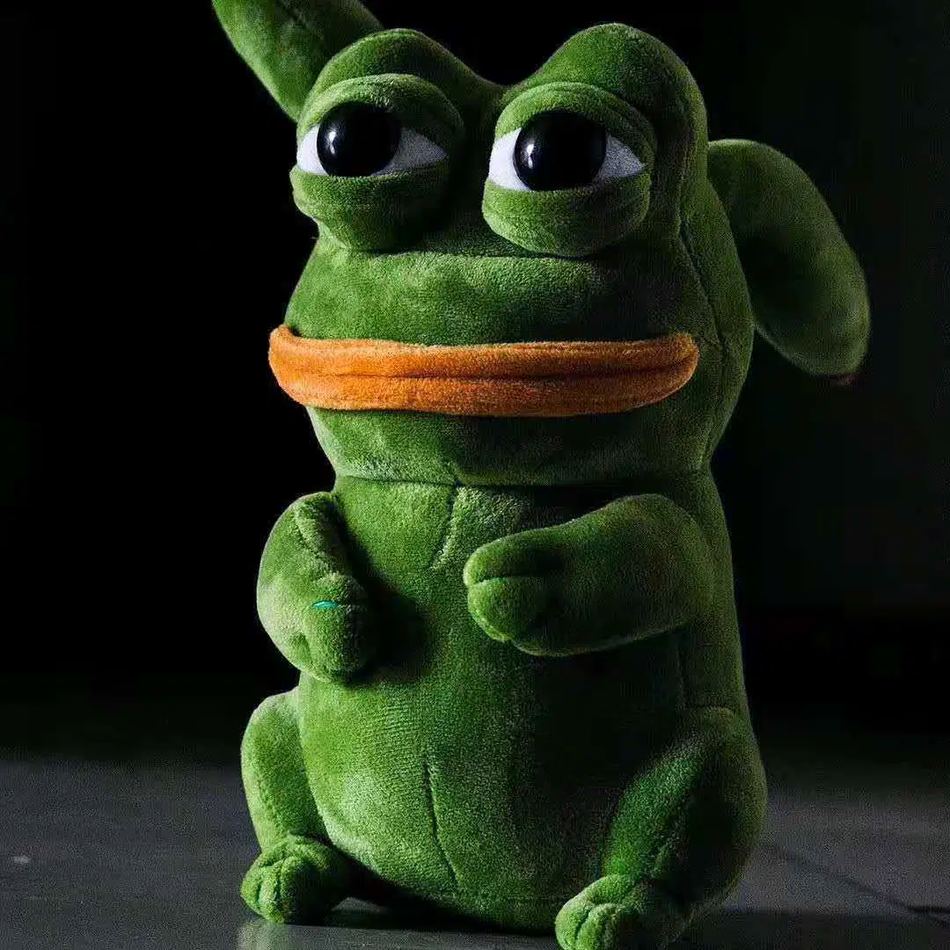 Peluche grenouille Pikachu douce verte enfant amusant La compagnie de la peluche